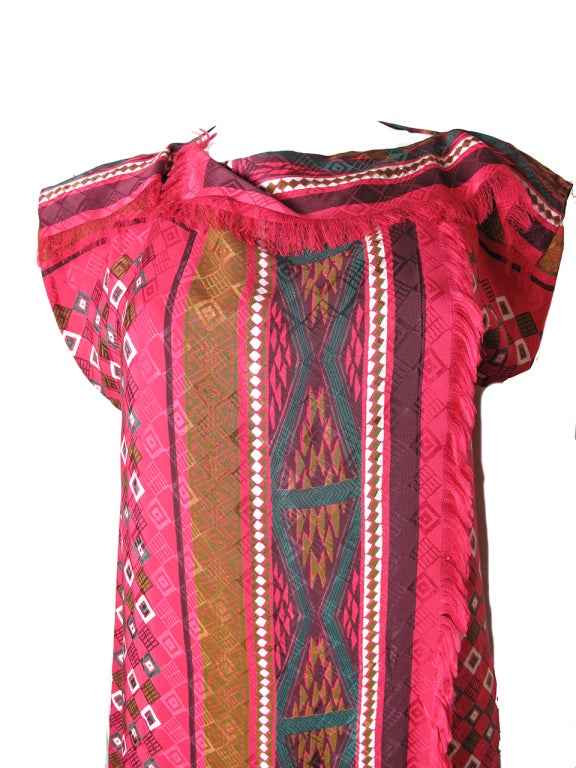 Andrea Odicini silk printed scarf dress. 42