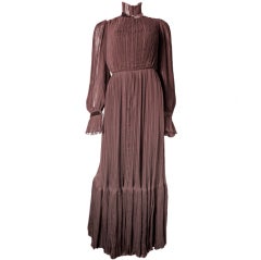 BOB MACKIE RAY AGHAYAN Chiffon Peasant Gown