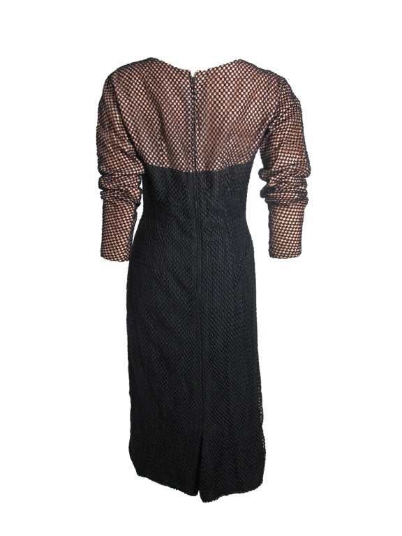 Early OLEG CASSINI Fringe Dress In Good Condition In Austin, TX
