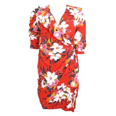 UNGARO Floral Dress