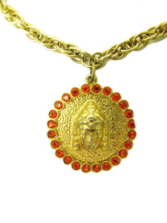 Judy Lee 1960's Hindu Goddess Necklace