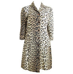 Moschino leopard print coat