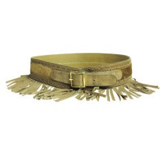 Vintage Yves Saint Laurent fringe belt