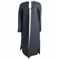 Mary McFadden silk quilted coat