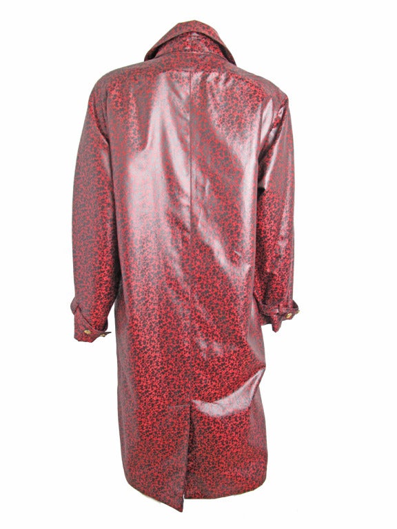 Women's Chanel splatter print lined raincoat with 