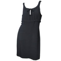 Moschino cocktail dress with braiding detail