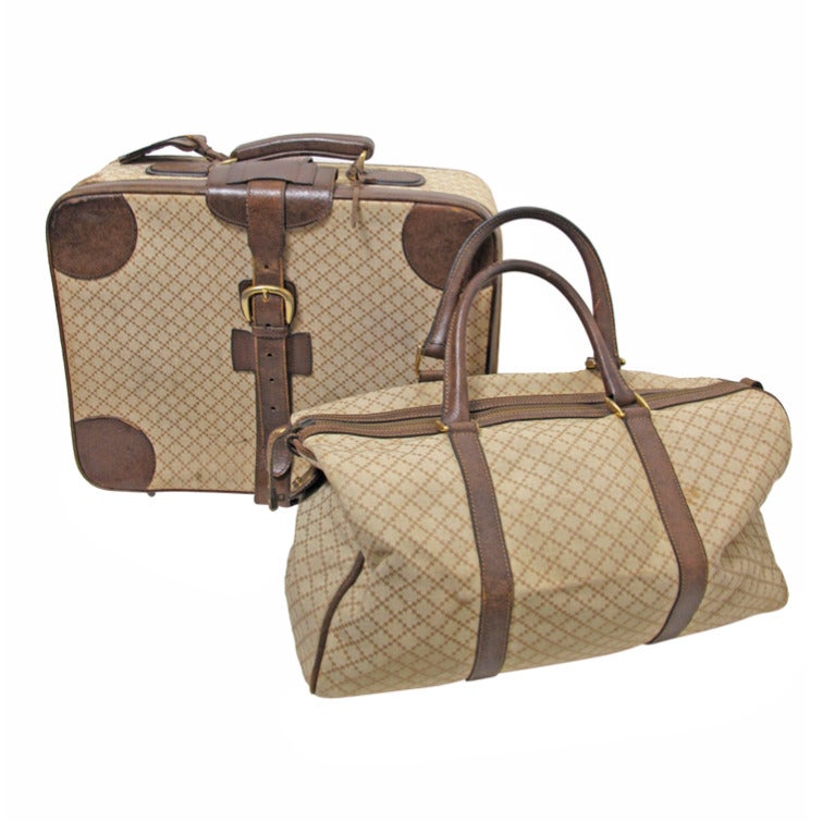zonne fascisme veel plezier 1960s Gucci luggage duffle and suitcase at 1stDibs