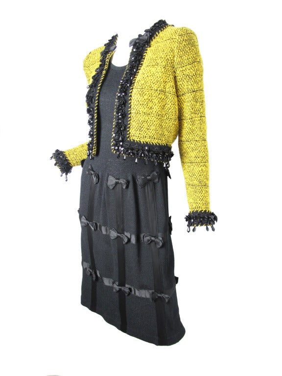 Women's 1960s Adolfo dress and jacket