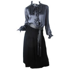 1960s Adolfo velvet skirt 7