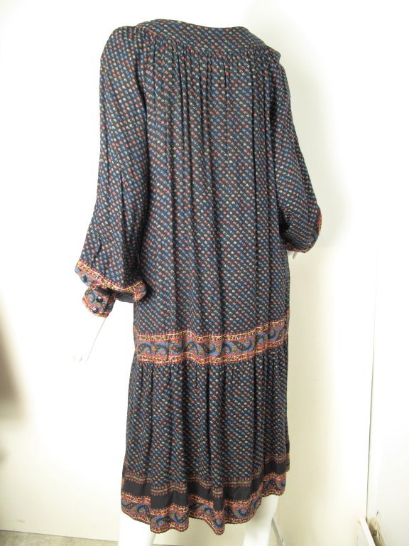 Oscar de la Renta peasant dress In Excellent Condition In Austin, TX