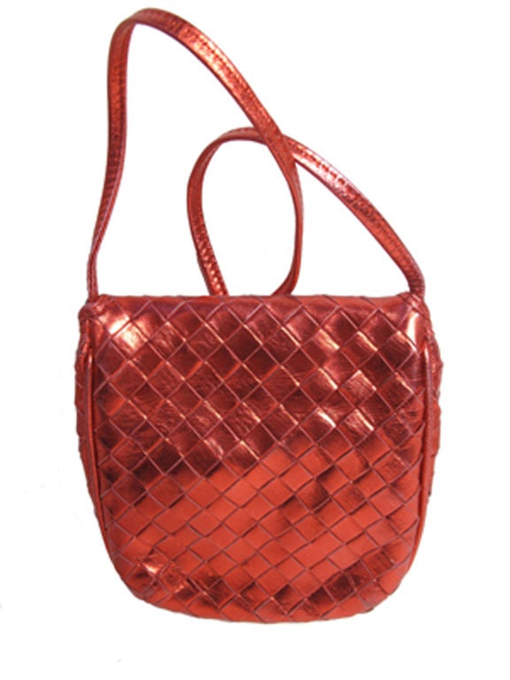 Women's Bottega Veneta Metallic Woven Bag