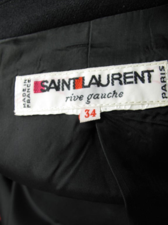 Yves Saint Laurent Navy Wool Blazer at 1stdibs