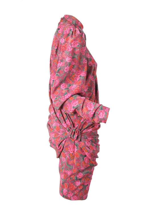 Ungaro silk floral dress.38