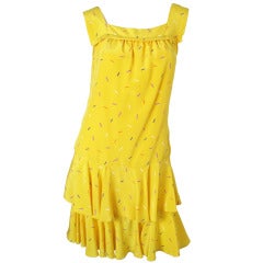 Oscar de la Renta silk printed dress 6