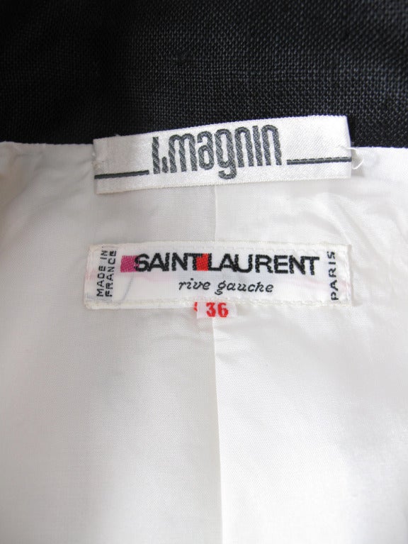 Women's Yves Saint Laurent Rive Gauche linen blazer