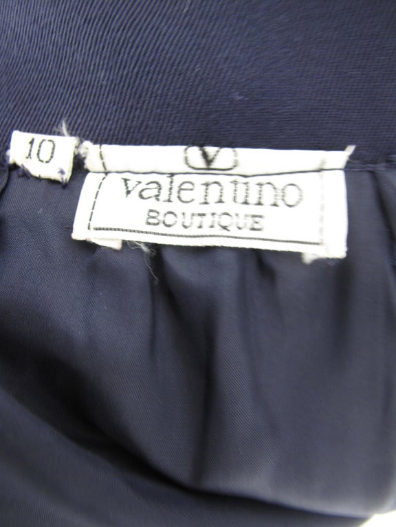 Gray Valentino navy sailor skirt