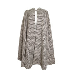 Pauline Trigere Wool Cape