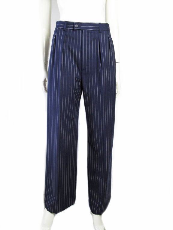 Yves Saint Laurent Rive Gauche Pin Striped Suit at 1stDibs