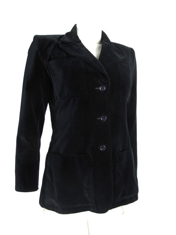 YVES SAINT LAURENT Velvet Blazer