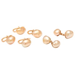 Michael Kanners Collectable Golden Keshi Pearl Dress Set