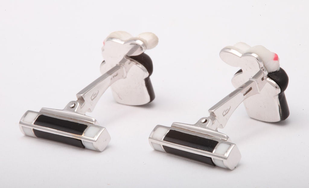 Contemporary Michael Kanners The Rabbit In The Hat Cufflinks