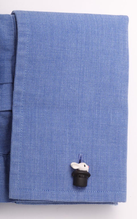 Michael Kanners The Rabbit In The Hat Cufflinks In New Condition In Bal Harbour, FL