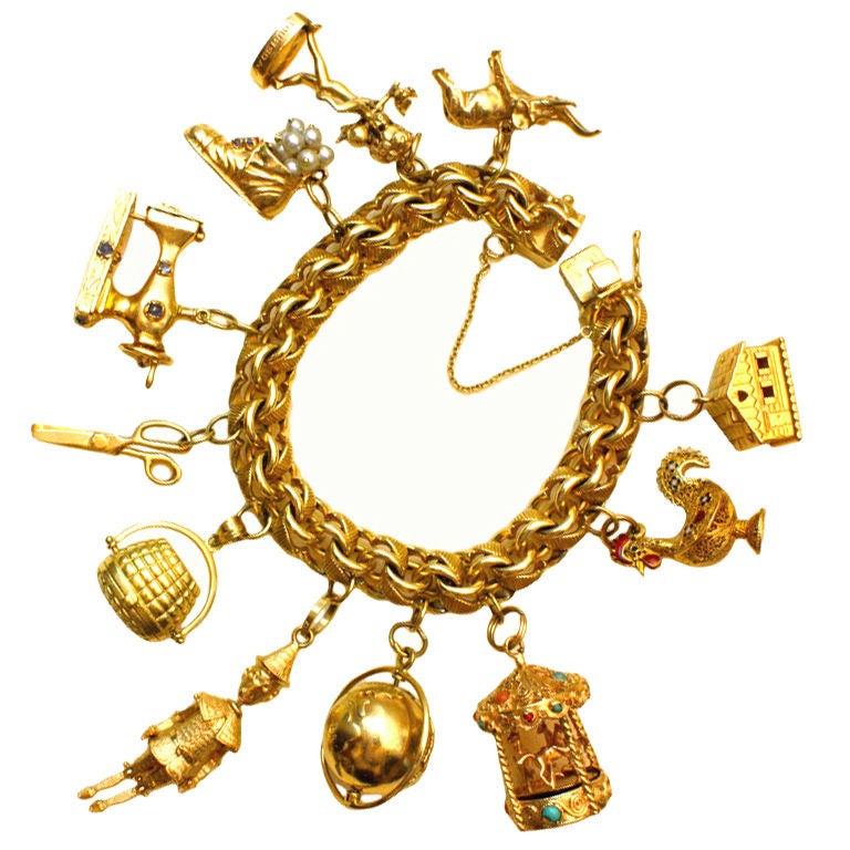 Wonderfully Rare Vintage Charm Bracelet