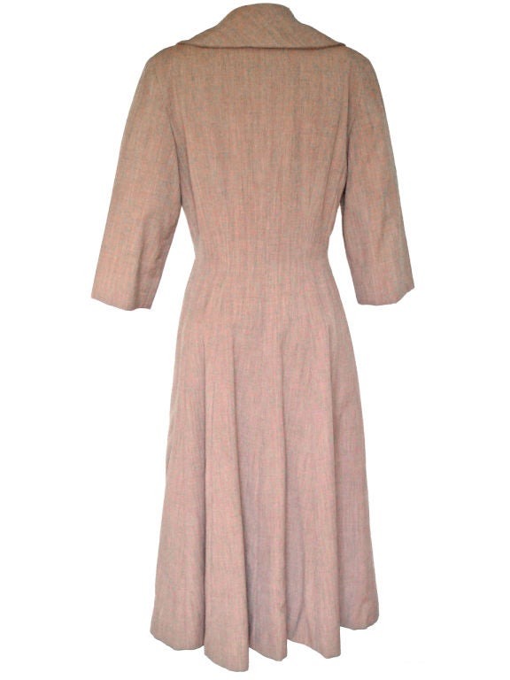 1950s New Look Coat, Blushing Beauty, Full Skirt