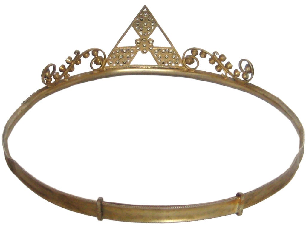 Flapper Era Rhinestone Headpiece, Vintage Tiara