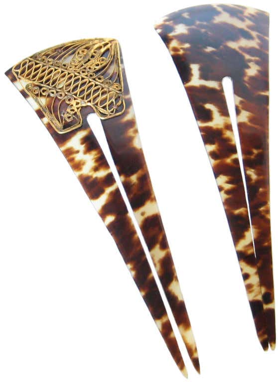 Antique Tortoise Shell Hair Combs - 8 For Sale on 1stDibs | antique ...