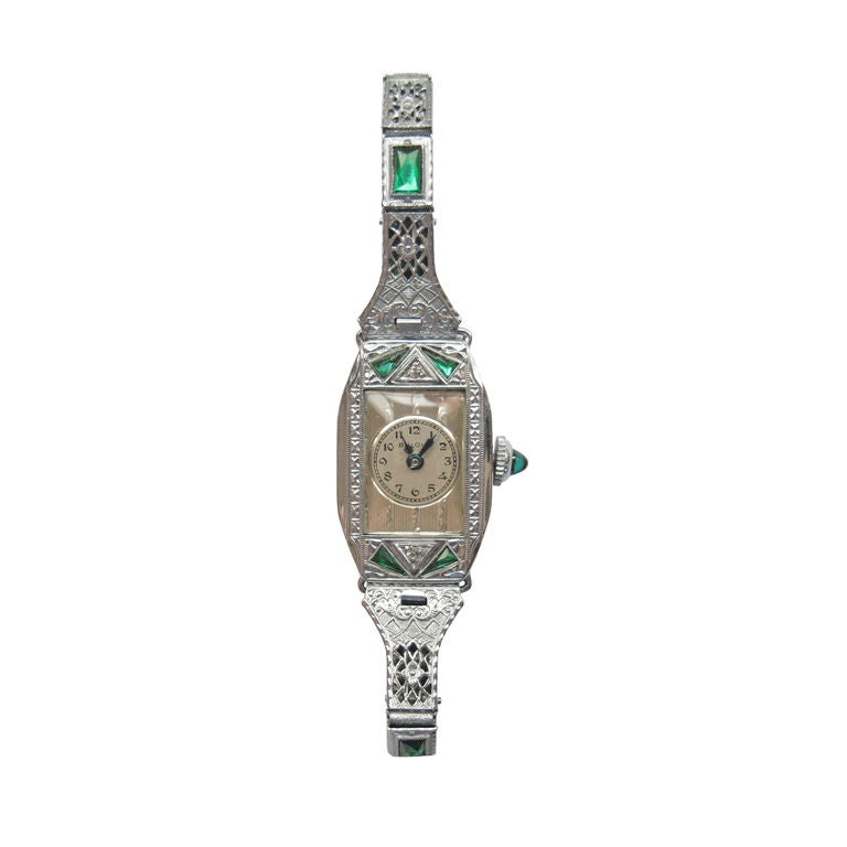 Vintage Bulova Ladies' Art Deco Watch For Sale