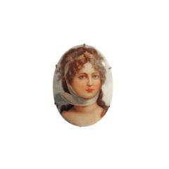 Vintage 1910s Portrait Pin of Asteria
