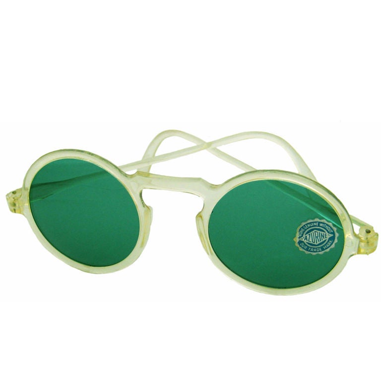 1930s Sunglasses w/ Round Lenses For Sale at 1stDibs