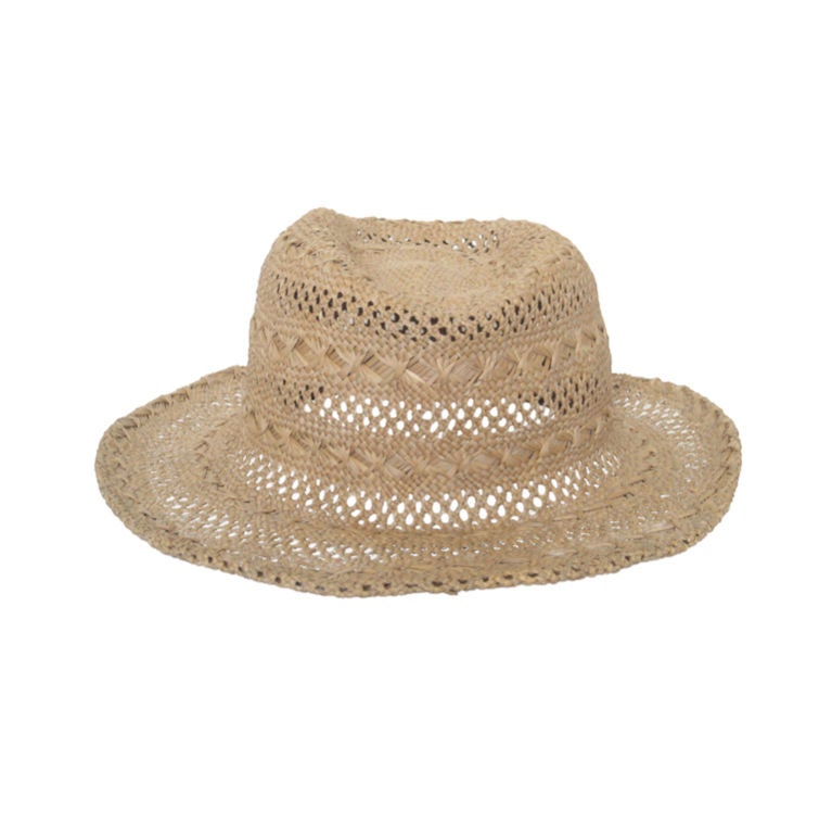 Early 1900s Straw Summer Hat For Sale