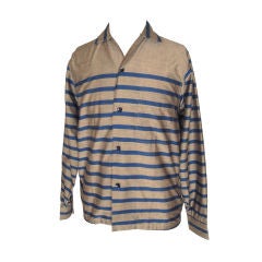Vintage 1950s Never-worn Men's Striped Beau Brummel Shirt