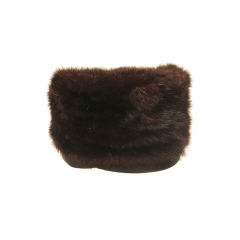 Retro 1950s Mink Fur Hat