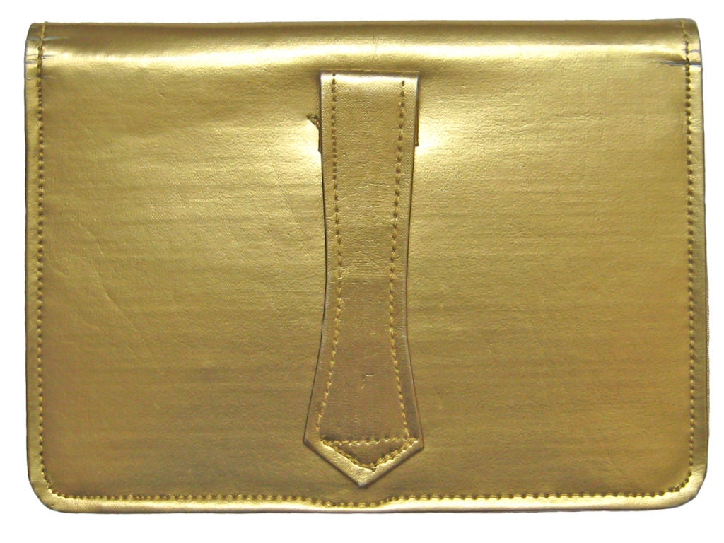 1950s Gold Clutch with Jewelled Frog