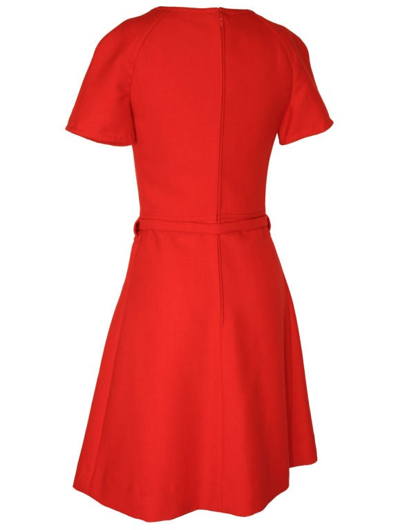 Women's 1960s Louis Feraud Red Dress For Sale