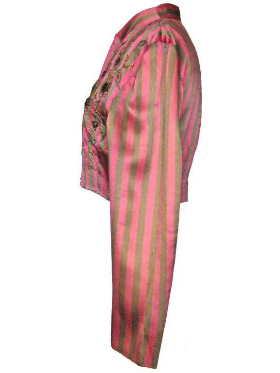 Women's 1930s Elsa Schiaparelli Silk Bolero Jacket For Sale