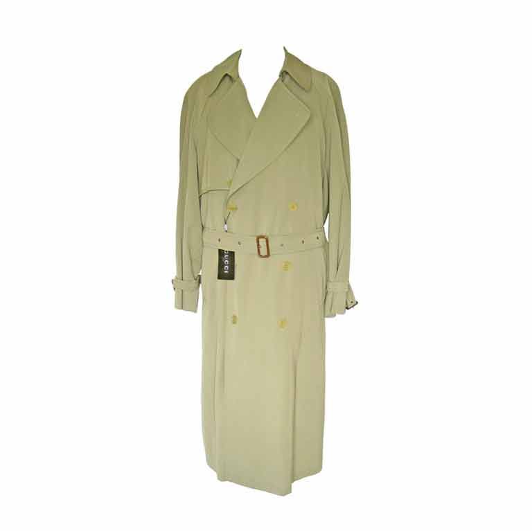 Gucci Men's Trench Coat - Never Worn For Sale