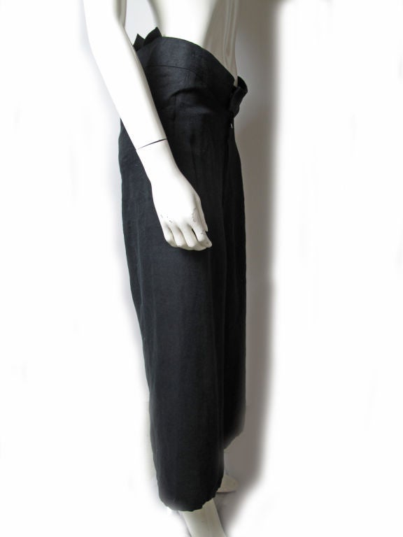 Black Yohji Yamamoto Wide Pants/ Jumper