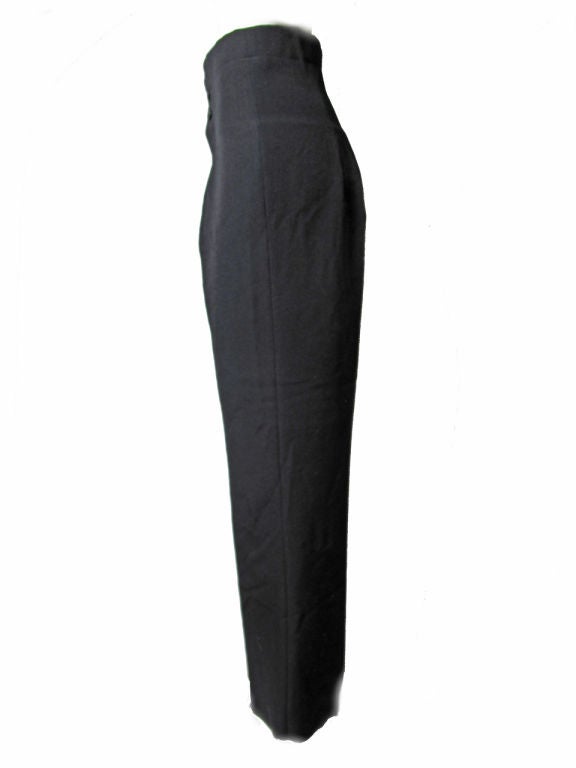 Yohji Yamamoto High Waisted / Cropped Trousers In Excellent Condition In Austin, TX