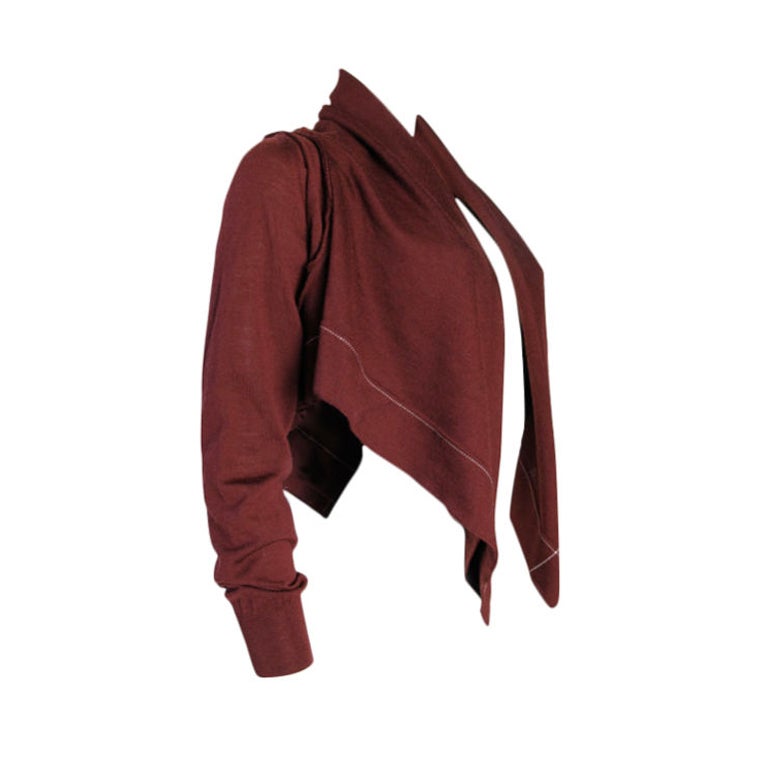 Comme des Garcons maroon wool sweater. 23