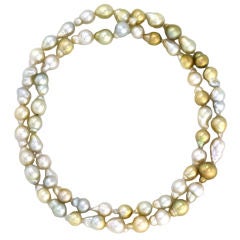 Beautiful Colored Baroque South Sea Pearls