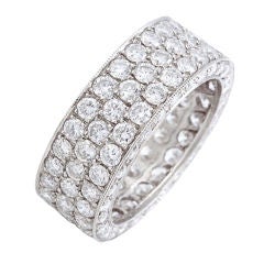 Diamond Platinum Eternity Band Ring