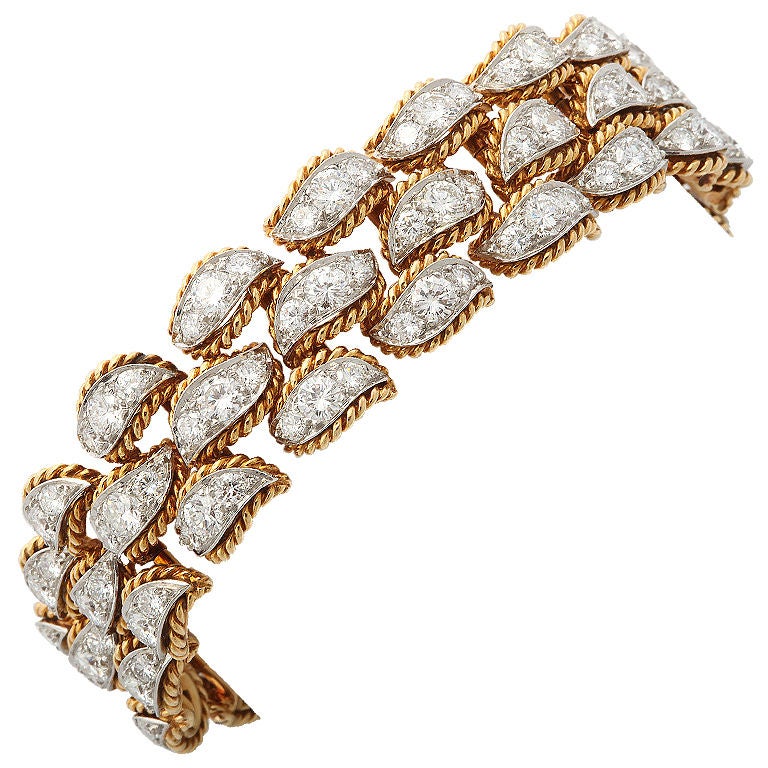 VAN CLEEF AND ARPELS Diamond Bracelet For Sale