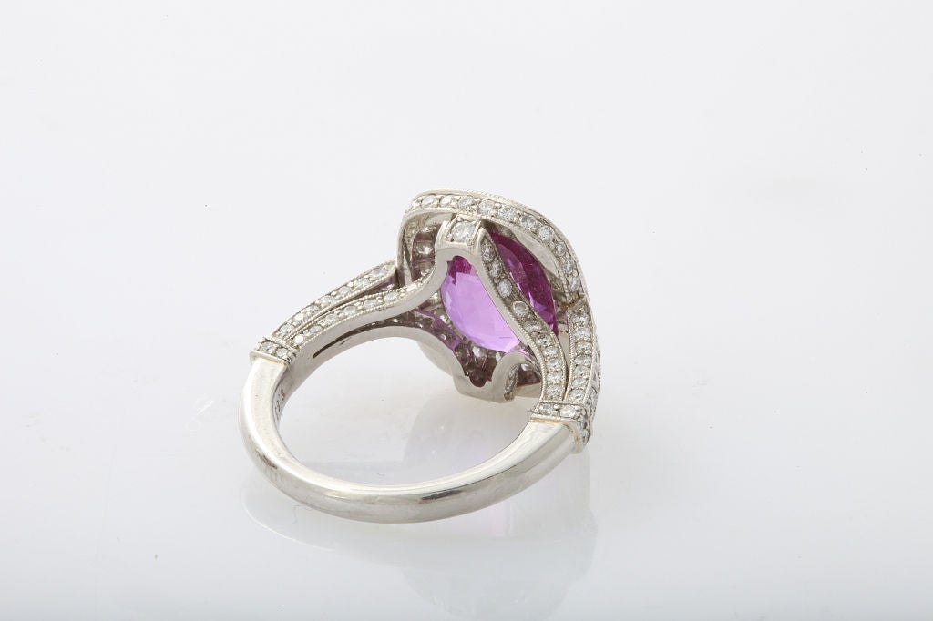 Natural Pink Sapphire Ring