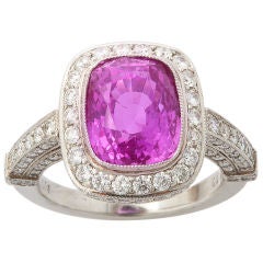 Natural Pink Sapphire Ring