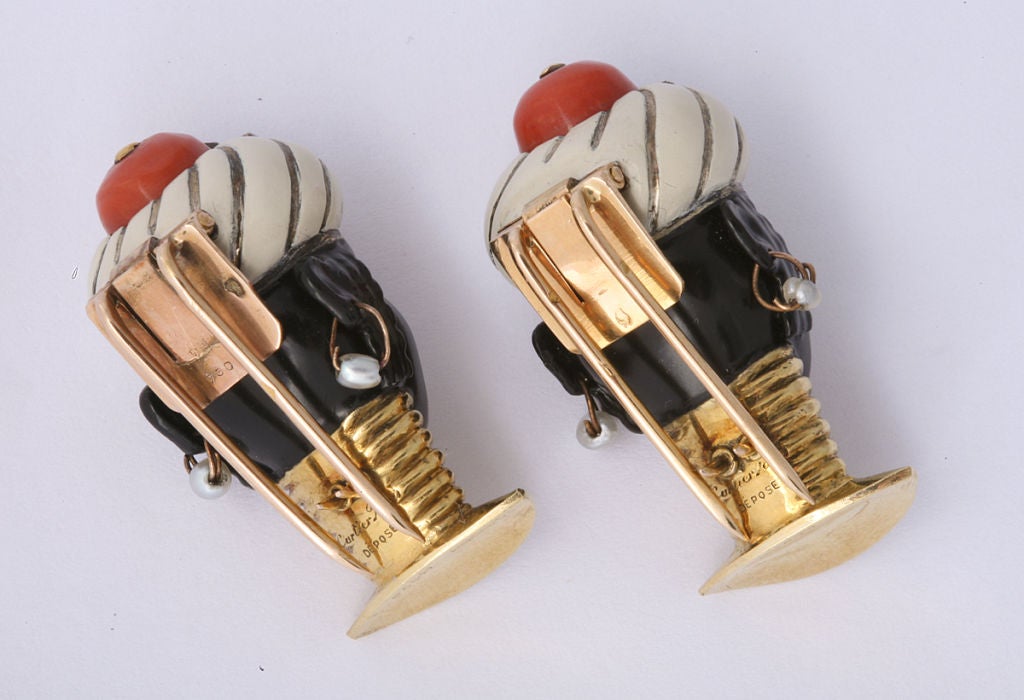 CARTIER PARIS Blackamoor Pins