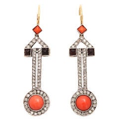 Art Deco Coral Drops